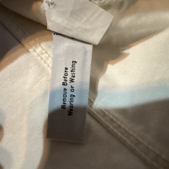 J. Crew Downtown Field Waxed Field Jacket, Cream, Size L Button Up Pockets - Picture 10 of 11